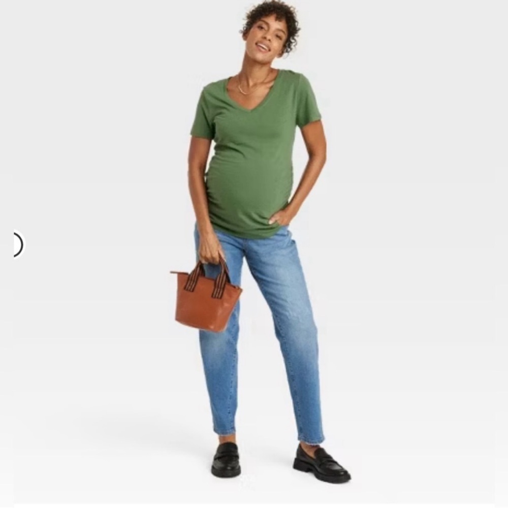 Isabel Maternity by Ingrid & Isabel Light Blue Straight Leg Jeans